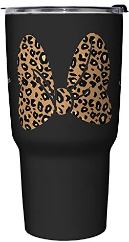 Disney Animal Print Bow 27 oz Stainless Steel Insulated Travel Mug, 27 Ounce, Multicolored