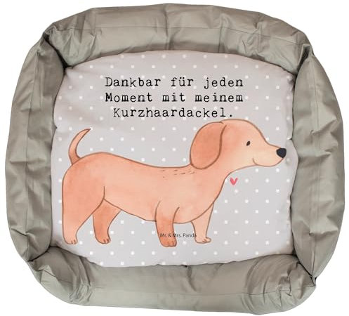 Mr. & Mrs. Panda Hundebett Dackel Kurzhaardackel Moment - Geschenk, Hund, Dachshund, Körbchen, Hundedecke, Hundekörbchen, Hundekissen, Teckel