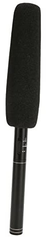 Microfono per Interviste, Microfono Professionale per Reporter Palmare con Riduzione del Rumore per Smartphone, Laptop, Fotocamera DSLR, Microfono a Condensatore per Registrazione Vocale, con Connetto