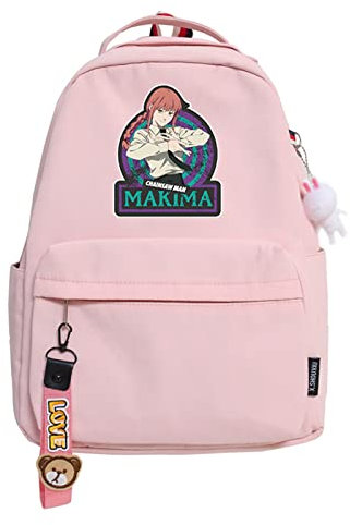 flowereyes Chainsaw Man School Backpack Anime Short Trip Sports Bag Pochita Denji Backpack Power Makima Aki Hayakawa Bookpack Cute Backpack