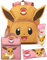 Pokemon Eevee 4-teiliges Rucksack-Set | Animierte Figur 3D-Ohren Rosa Rucksack Lunchtasche Federmäppchen Wasserflasche | Spiel Back to School Bag Geschenke