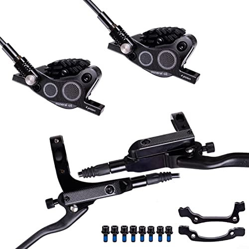 LVYXON Hydraulische Bremsen Set Fahrrad Öldruck 4 Kolben Antrieb Bremssattel