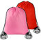 Sliverdew Rucksack mit Kordelzug, Schwarz, für Fitnessstudio, Großpackung, Sack, Großpackung, Rucksack, Rot + Pink, 40 × 35cm, Rucksack mit Kordelzug