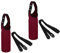 PATIKIL 67mmx185mm Water Bottle Sling Bag, 2 Pack Neoprene Portable Insulated Bottle Holder Carrier with Removable Adjustable Shoulder Strap, Wine Red
