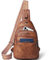 LATMAP Brusttasche Damen Herren crossbody bag damen kleine Sling Bag Gürteltasche Damen PU Leder Umhängetasche für Outdoorsport,Reisen,Radfahren
