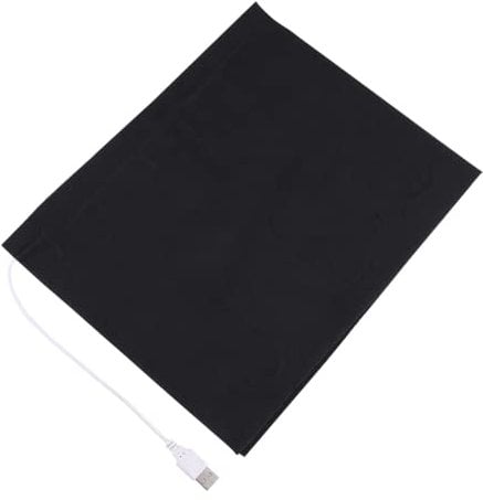 Heating Pad 1PCS 5V Usb Electric Usb Heater, Usb Heated Blanket Cloth Carbon Fiber Waterproof Heating for Clothes Pet Warmer 35℃-50℃ Black