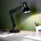 Lightbox Basic Schreibtischlampe - 50 cm Höhe - flexible Tischleuchte mit einstellbarem Gelenk & schwenkbarem Kopf - E27 Fassung, max. 28 W - aus Metall/Kunststoff in Schwarz