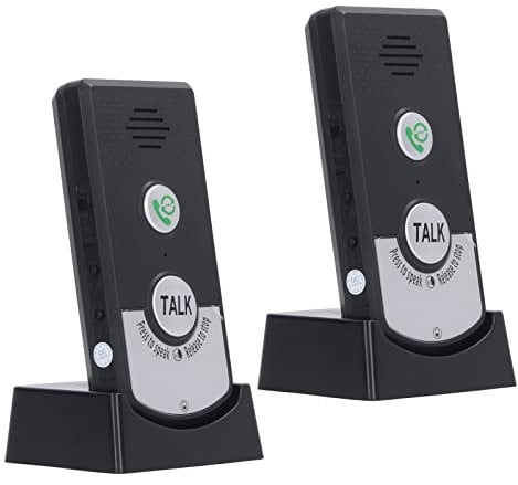 Interphone sans Fil Interieur Maison Interphone de Bureau Interphone Vocal à 2 Voies Sonnettes Système D'interphone sans Fil Rechargeable pour Bureau de Salle de Classe à Domicile