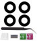 Eonpam 2 Pack Rear Back Camera Lens Glass Replacement for Oneplus 9/9 Pro Original Quality with Professional Repair Kit