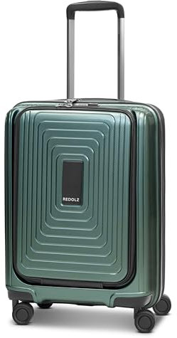 REDOLZ Handgepäck mit Laptopfach | Ultra-Leichter Koffer 40 x 23 x 55 cm & Frontöffnung | von 45 auf 55 Liter erweiterbar | nur 3,2 kg (Essentials 14)