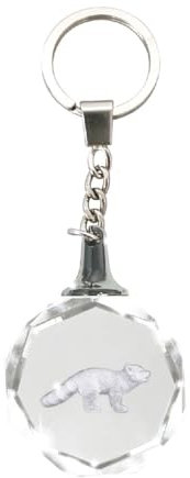 Kristall-Silhouetten Schlüsselanhänger von Deluxebase Glas-Kristallanhänger Tier-Schlüsselanhänger mit Edelstahl-Kette, einzigartiger Geldbörsenanhänger & Taschenzubehör, Neuheit Geschenke für Frauen