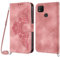 Netany Funda para Xiaomi Redmi 9C/Redmi 10A/9C NFC con Cuerda, Flip Billetera Funda Tapa Libro PU Cuero con Ajustable Cordón,【2 Ranuras】【Hebilla Magnética】,Funda Piel Carcasa Case Cuerda (Rosa)