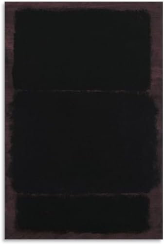 MRTURK Mark Rothko Poster Schwarz auf Deep Purple 1969 Leinwandgemälde Mark Rothko Wandkunst Mark Rothko Drucke für Zuhause Wandkunst Dekor Bild 40x60cm Kein Rahmen