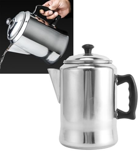 Teekanne, 3 L Aluminium-Teekessel, V-förmiger Auslauf, Heißwasserkessel, Dampfkessel, Camping-Teekanne Für Zuhause, Büro, Hotel