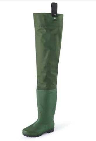 Stivali A Coscia Da Pesca, Stivali Da Trampolino Da Caccia Da Pesca Leggeri E Confortevoli In PVC, Stivali Da Trampoliere Alti Per Guadare, Pesca A Mosca, Caccia B,45