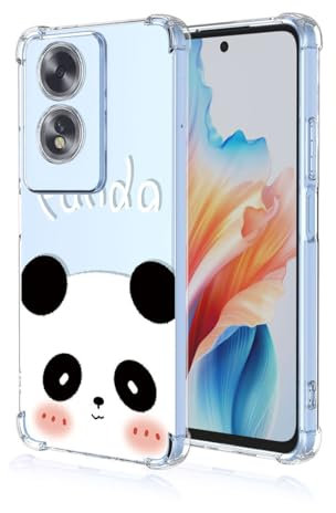 UPLAI Coque pour TCL 505, Très Mince Souple TPU Silicone Antichoc Housse avec 3D Motif de Peinture, Élégant Simple Mignon Transparent Étui.Panda