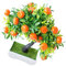 VINTORKY Künstlicher Obstbaum Simulations Bonsai Künstlicher Bonsai Gefälschter Orangenbaum Künstliche Orangenpflanze Desktop Verzierung Büro Orangenbaum Künstliche