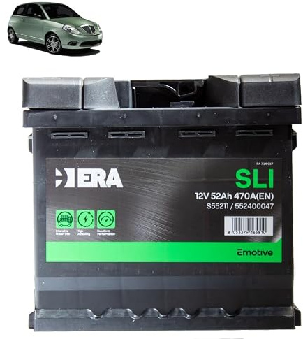Batteria 50Ah per Lancia Ypsilon 1.3 MJT gasolio 2003-2011
