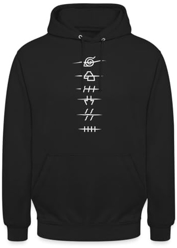 Spreadshirt Naruto Shippuden Anti-Symbole Der Akatsuki Unisex Hoodie