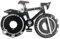 LQIOACU gadget bici,portachiavi bicicletta,gadget bicicletta,multi-use bike,20 in 1 per mountain bike, escursioni e campeggio