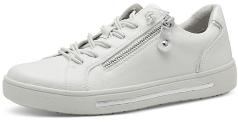 Jana Damen Sneaker flach mit Reißverschluss Vegan