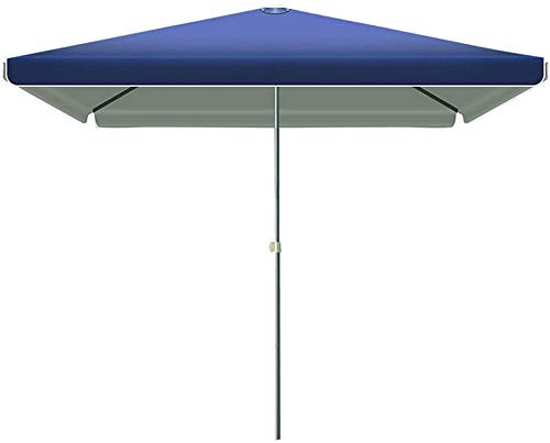 Pare-Soleil, Parasol De Jardin Rectangulaire 2,5 X 2,5 M, Déporté En Porte-À-Faux, Imperméable, Résistant Aux Uv, Pour Extérieur/Jardin/Balcon/Tente Auvent De Terrasse (Bleu)