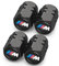 4 Stück Ventilkappen, Reifen Ventilkappen für BMW M M2 M4 M5 M6 M8 X1 X2 X3 X5 X6 M135i M240i Z4 328i X7,Ventilkappen mit Dichtung für stabilen Reifendruck, Autoventil Kappe