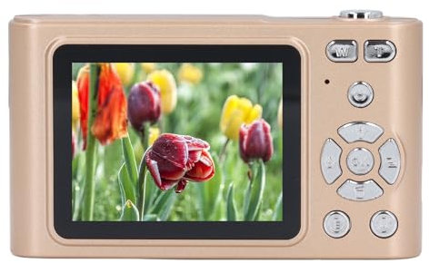 Annadue Appareil Photo Numérique, Appareil Photo pour Enfants FHD 4K avec Zoom 16X Anti-secousse, Petit Appareil Photo Vintage Compact et Portable de 48 MP à Mise au Point Automatique