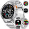 LIGE Military Smart Watch for Men with Bluetooth Call,1.43 AMOLED with LED Flashlight/530mAh,100+ Sports Mode Tactical Fitness Tracker/Heart Rate Sleep Health Monitor/IP68 Waterproof for Android iOS