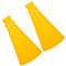 HONMEET 2st Jubelnder Mikrofonlautsprecher Megaphone Partygeschenke Party-jubelspielzeug Tragbares Hornspielzeug Aus Kunststoff Party-Horn Megaphon-Lautsprecher Party-megafone Abs Yellow