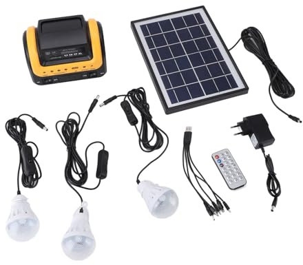 Generador Solar Al Aire Libre Estación de Energía Portátil 5000 MAh, Generador de Energía Solar con Panel Solar para Emergencia de Camping, Adecuado para el Hogar, Viajes,