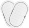 Garneck 2 Stück Bassdrum Patch Doppel Pedal Drum Patch Aufkleber - Hochwertige Trommel Pads Für Percussion Zubehör in Weiß - Ideal Für Schlagzeug Enthusiasten Und Profis
