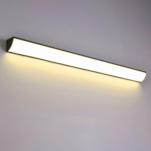 GZZBMY LED Aussen Wandlampe Modern Wandleuchte Dreiecke Wandbeleuchtung Up und Down Außenleuchte 3000K/4000K/6000K IP65 Wasserdicht Kellerleuchte für Flur Treppe Garage Acrylic (Schwarz Warmes,150CM)