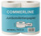 Commerline Lot de 30 rouleaux de papier toilette Jumbo - Diamètre : 23 cm - 2 plis - Blanc - 180 m - Grands rouleaux de papier toilette pour restaurants, hôtels, centres commerciaux