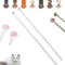 Palillos de pata de gato – Lindos palillos de pata rosa, pinza reutilizable para adultos (1 par)