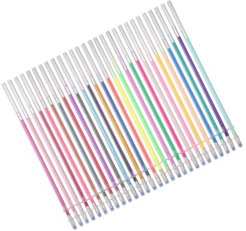 LAPYAPPE 24pcs Colorful Gel Pen Refills 0.8mm Tip Compatible Doodling and Drawing for Students and Stationery Enthusiasts