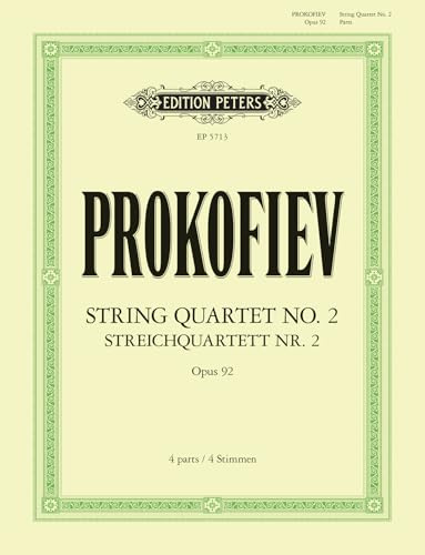 Prokofiev: String Quartet No. 2 Op. 92 (Parts) (EP5713)