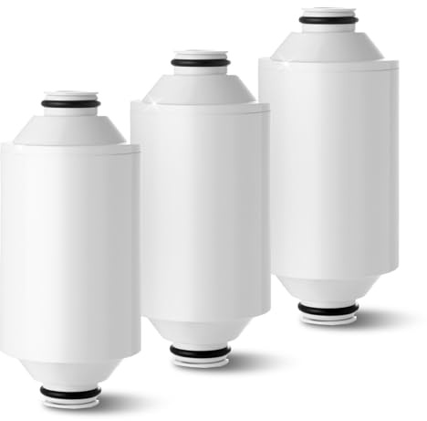 El cartucho de filtro de repuesto AWP175 compatible con la ducha Philips AWP1775CH elimina el cloro y las impurezas, con capacidad de filtrado (paquete de 3)