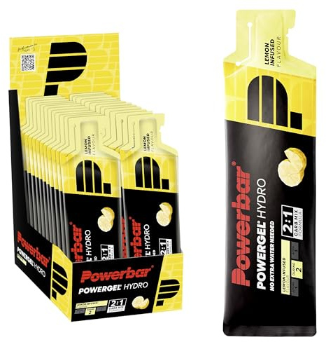 Powerbar - PowerGel Hydro - Lemon Infused - 24x67ml - High Carb Energie Gel - koffeinfrei - Natrium&Sodium