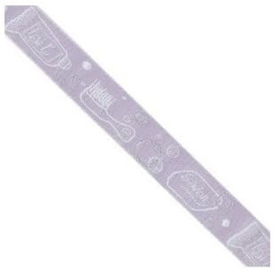 Lilac Bathroom Embroidered Tape - 683cm