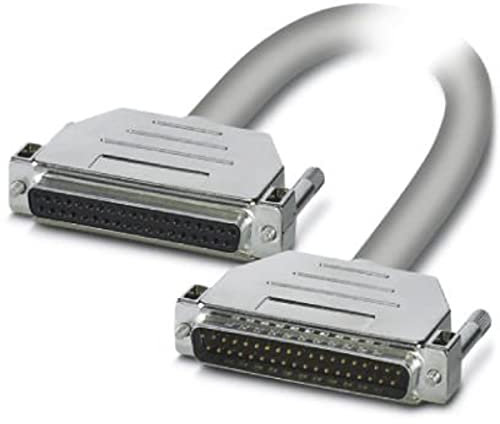 PHOENIX CONTACT CABLE-D37SUB/B/S/50/KONFEK/S Konfektioniertes Geschirmtes Rundkabel, D-SUB-Buchsenleiste (1 x 37-Polig)/D-SUB-Stiftleiste (1 x 37-Polig), 0.5m Kabellänge