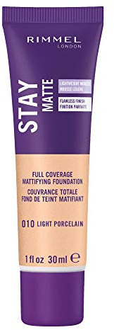 Rimmel Stay Matte Foundation, Light Porcelain, 1 Fluid Ounce
