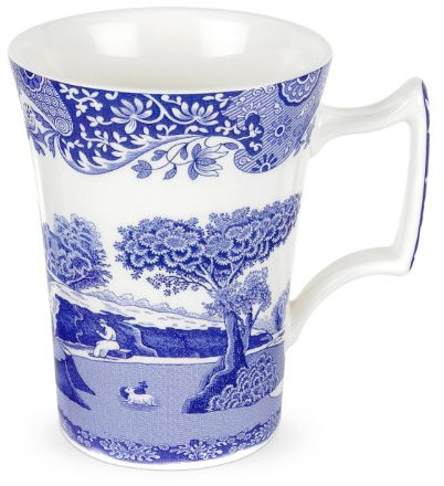 Spode - Blue Italian Cottage Mugs Set Of 4