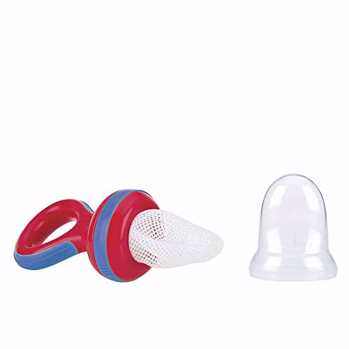 Nuby - Nibbler Fruchtsauger mit Schutzkappe, rot