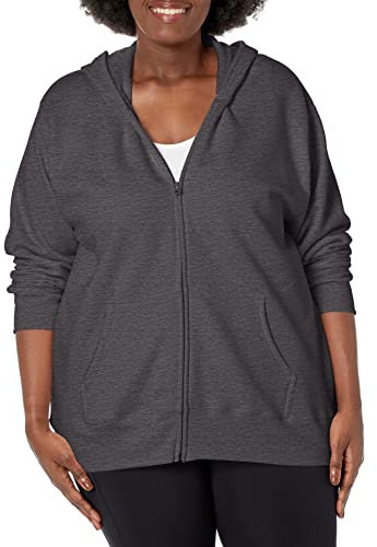 Just My Size Sweat à Capuche pour Femme, Ardoise chinée., 4X Grand