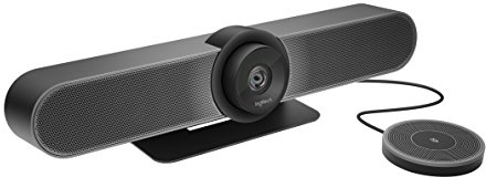 Logitech MeetUp and Expansion Mic HD Video and Audio Conferencing System for Small Meeting Rooms - Black