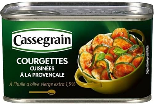 Cassegrain Courgettes Cuisinées à la Provençale à L’huile d’Olive 375g (lot de 5)