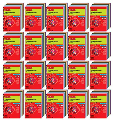 Herlitz 246413 Transparentpapier, 20 x 30 cm, 10 Blatt (20er Pack, Transparentpapier)