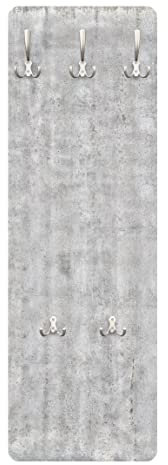 Bilderwelten Garderobe - Große Wand mit Betonlook, Größe HxB:105cm x 34cm