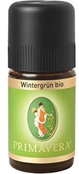 PRIMAVERA Ätherisches Öl Wintergrün bio 6 x 5 ml - Aromaöl, Duftöl, Aromatherapie - anregend, wärmend - vegan - Naturkosmetik, ätherische Öle